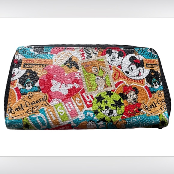 Disney Accessories - Colorful Disney Character Wallet Zip Around